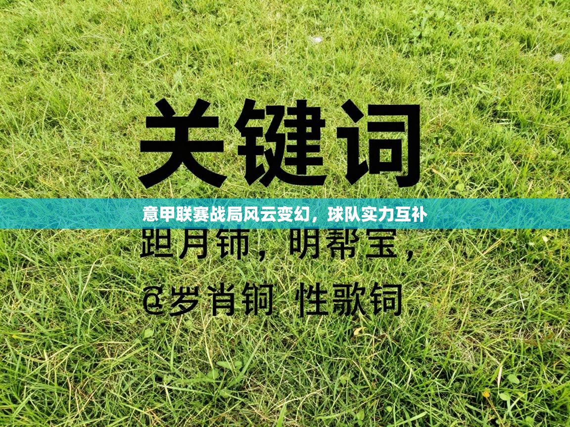 意甲联赛战局风云变幻,球队实力互补 第1张